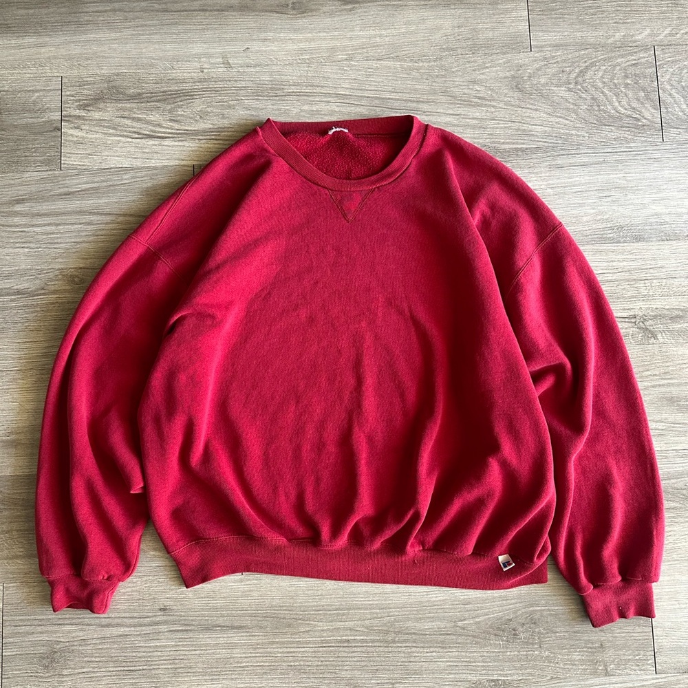 vintage russell red sweatshirt